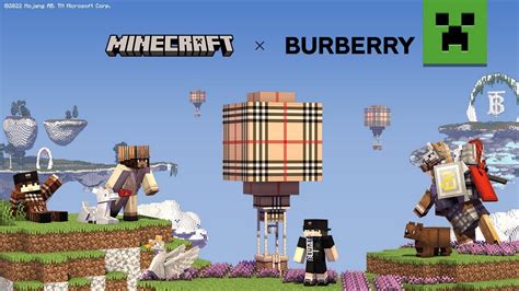 minecraft x burberry capsules